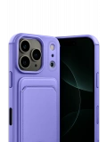 Newface Apple iPhone 17 Pro Kelvin Kartvizitli Silikon - Lila