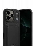 Newface Apple iPhone 17 Pro Kelvin Kartvizitli Silikon - Siyah