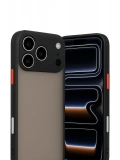 Newface Apple iPhone 17 Pro Kılıf Montreal Silikon Kapak - Siyah
