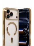 Newface Apple iPhone 17 Pro Kross Magneticsafe Kapak - Gold