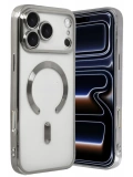 Newface Apple iPhone 17 Pro Kross Magneticsafe Kapak - Gümüş