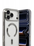 Newface Apple iPhone 17 Pro Kross Magneticsafe Kapak - Gümüş