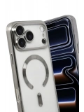 Newface Apple iPhone 17 Pro Kross Magneticsafe Kapak - Gümüş