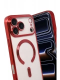 Newface Apple iPhone 17 Pro Kross Magneticsafe Kapak - Kırmızı