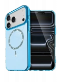 Newface Apple iPhone 17 Pro Live Diamond Magsafe Kapak - Mavi