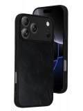 Newface Apple iPhone 17 Pro Max Aras Deri Kapak - Siyah
