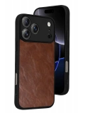 Newface Apple iPhone 17 Pro Max Aras Deri Kapak - Taba