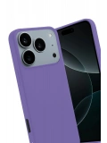 Newface Apple iPhone 17 Pro Max First Silikon - Lila