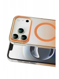 Newface Apple iPhone 17 Pro Max Glossy Magsafe Kapak - Turuncu