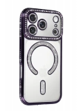 Newface Apple iPhone 17 Pro Max Joke Simli Magneticsafe Kılıf - Derin Mor