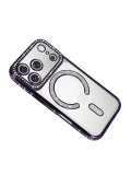 Newface Apple iPhone 17 Pro Max Joke Simli Magneticsafe Kılıf - Derin Mor