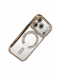 Newface Apple iPhone 17 Pro Max Joke Simli Magneticsafe Kılıf - Gold