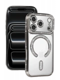 Newface Apple iPhone 17 Pro Max Joke Simli Magneticsafe Kılıf - Gümüş