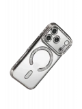 Newface Apple iPhone 17 Pro Max Joke Simli Magneticsafe Kılıf - Gümüş