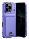 Newface Apple iPhone 17 Pro Max Kelvin Kartvizitli Silikon - Lila