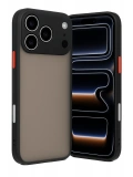 Newface Apple iPhone 17 Pro Max Kılıf Montreal Silikon Kapak - Siyah