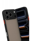 Newface Apple iPhone 17 Pro Max Kılıf Montreal Silikon Kapak - Siyah