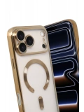 Newface Apple iPhone 17 Pro Max Kross Magneticsafe Kapak - Gold