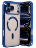 Newface Apple iPhone 17 Pro Max Kross Magneticsafe Kapak - Lacivert