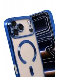 Newface Apple iPhone 17 Pro Max Kross Magneticsafe Kapak - Lacivert