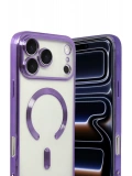 Newface Apple iPhone 17 Pro Max Kross Magneticsafe Kapak - Mor