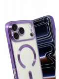 Newface Apple iPhone 17 Pro Max Kross Magneticsafe Kapak - Mor