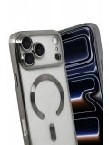 Newface Apple iPhone 17 Pro Max Kross Magneticsafe Kapak - Titan Gri