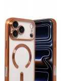 Newface Apple iPhone 17 Pro Max Kross Magneticsafe Kapak - Turuncu