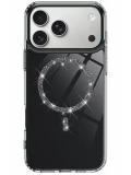 Newface Apple iPhone 17 Pro Max Live Diamond Magsafe Kapak - Siyah