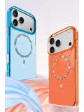 Newface Apple iPhone 17 Pro Max Live Diamond Magsafe Kapak - Siyah