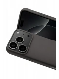 Newface Apple iPhone 17 Pro Max Nano içi Kadife Silikon - Gri