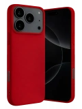 Newface Apple iPhone 17 Pro Max Nano içi Kadife Silikon - Kırmızı