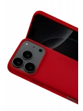 Newface Apple iPhone 17 Pro Max Nano içi Kadife Silikon - Kırmızı