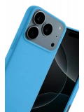 Newface Apple iPhone 17 Pro Max Nano içi Kadife Silikon - Mavi