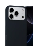Newface Apple iPhone 17 Pro Max Nano içi Kadife Silikon - Siyah