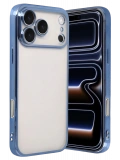 Newface Apple iPhone 17 Pro Max Razer Lensli Silikon - Açık Mavi