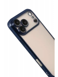 Newface Apple iPhone 17 Pro Max Razer Lensli Silikon - Lacivert