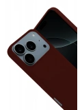 Newface Apple iPhone 17 Pro Nano içi Kadife Silikon - Bordo