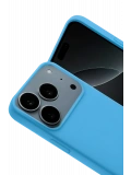 Newface Apple iPhone 17 Pro Nano içi Kadife Silikon - Mavi