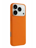Newface Apple iPhone 17 Pro Nano içi Kadife Silikon - Turuncu