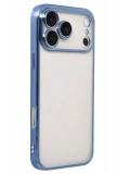 Newface Apple iPhone 17 Pro Razer Lensli Silikon - Açık Mavi
