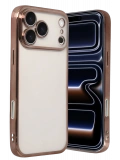 Newface Apple iPhone 17 Pro Razer Lensli Silikon - Çöl Titanyum