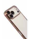 Newface Apple iPhone 17 Pro Razer Lensli Silikon - Çöl Titanyum