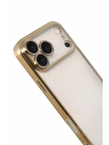 Newface Apple iPhone 17 Pro Razer Lensli Silikon - Gold