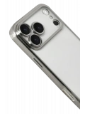 Newface Apple iPhone 17 Pro Razer Lensli Silikon - Gümüş