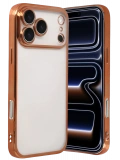 Newface Apple iPhone 17 Pro Razer Lensli Silikon - Turuncu