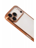 Newface Apple iPhone 17 Pro Razer Lensli Silikon - Turuncu