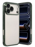 Newface Apple iPhone 17 Pro Razer Lensli Silikon - Yeşil