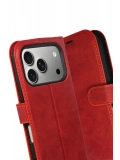 Newface Apple iPhone 17 Pro Trend S Plus Kapaklı Kılıf - Kırmızı
