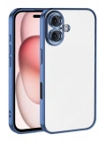 Newface Apple iPhone 17 Razer Lensli Silikon - Açık Mavi